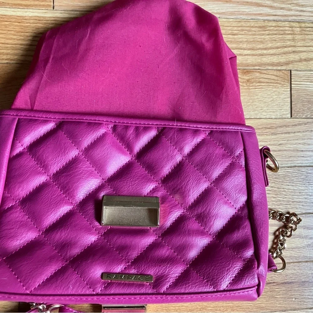 Vintage 2000s‎ Rampage Pink Quilted Studded Crossbody Shoulder Bag